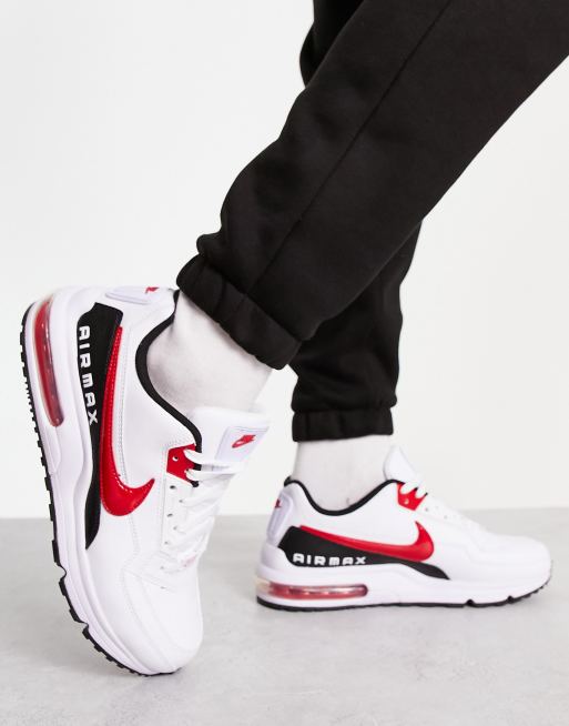 Nike air red hot sale white black