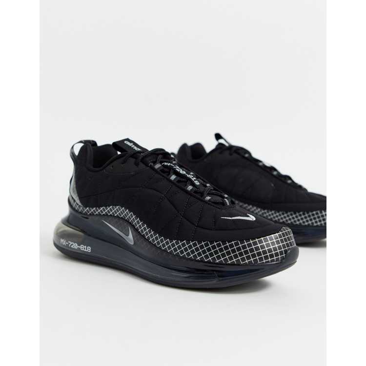 Nike Air Max 720 818 Komplett schwarze Sneaker ASOS