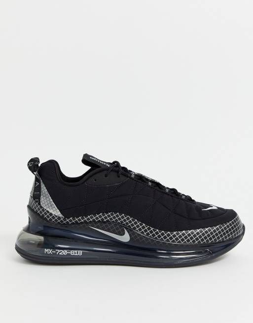 Nike Air Max 720 818 Komplett schwarze Sneaker ASOS