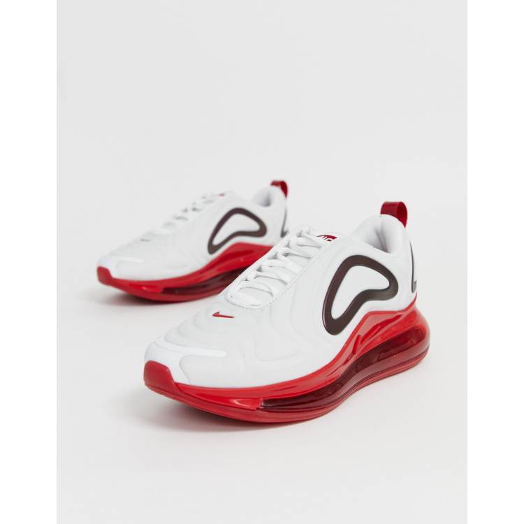 Nike Air Max 720 Baskets Blanc et rouge