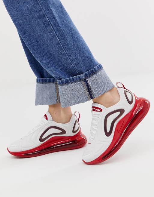 Nike Air Max 720 Baskets Blanc et rouge