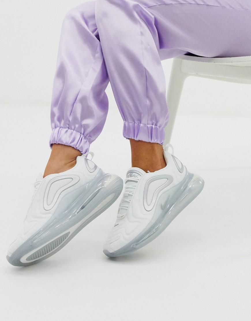 Nike - Air Max 720 - Sneakers bianche e argento-Bianco