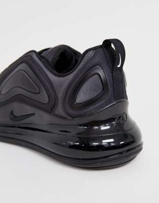 nike air max 720 trainers in triple black