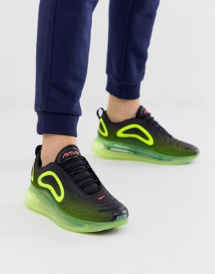 Nike Air Max - 720 - Sneakers nere e verdi | ASOS