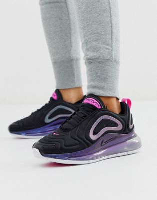 Nike Air - Max 720 - Sneakers nero e rosa | ASOS