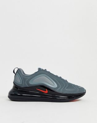 nike air max 720 trainers in grey