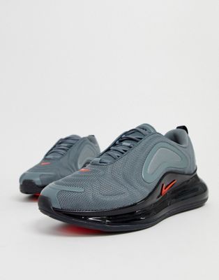 nike air max 720 trainers in grey