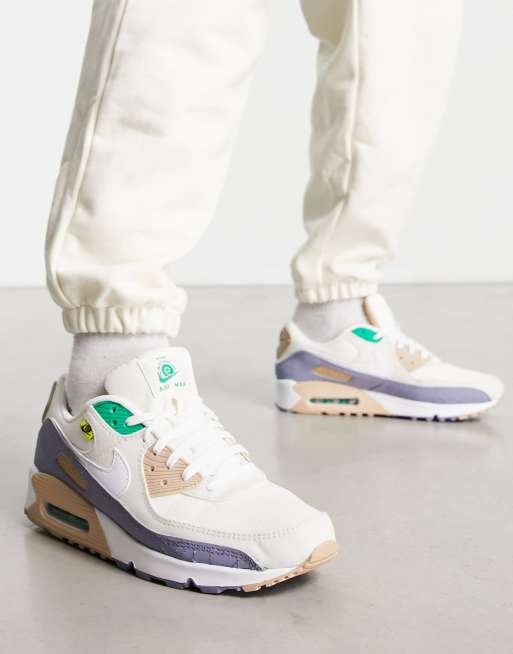 Air max 90 blanche et clearance bleu