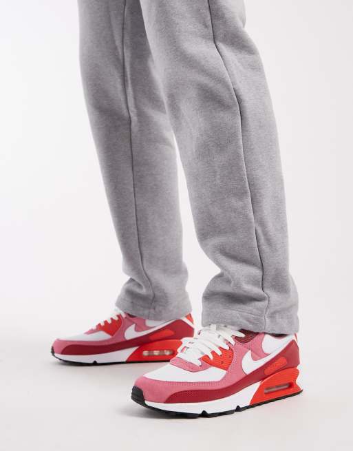 Nike - Air Max 90 - Baskets - Blanc, rose et bordeaux, 5 de 5