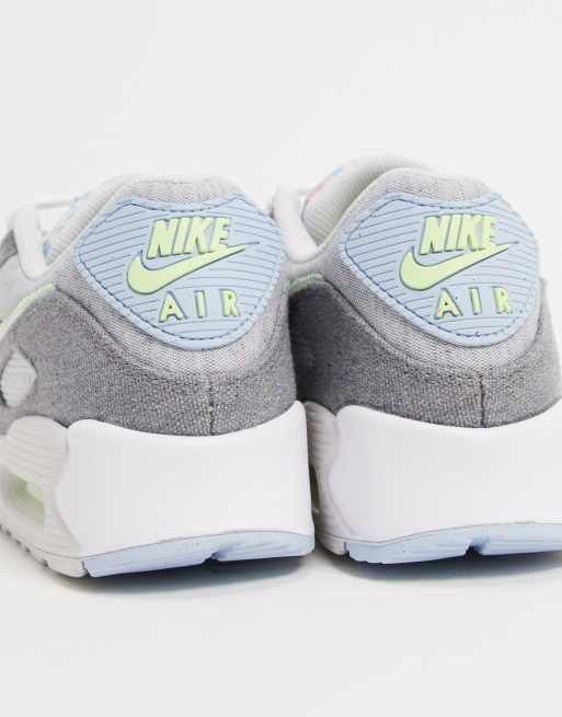 Nike Air Max 90 Baskets en toile Gris ASOS