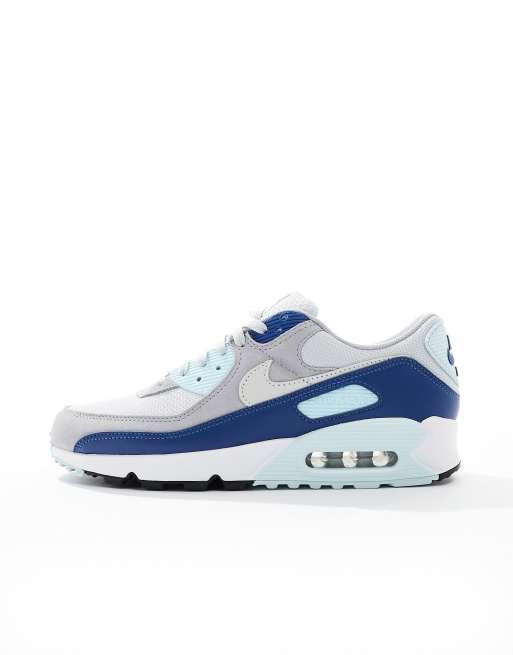 Nike Air Max 90 Baskets Gris et bleu