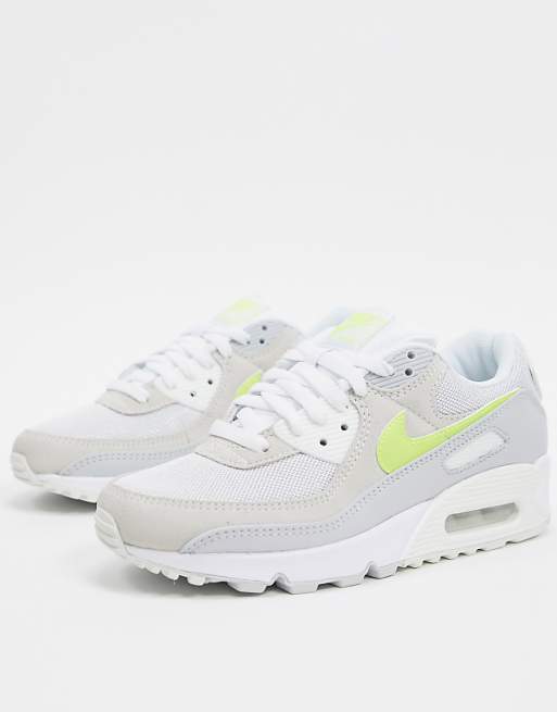 Nike - Air Max 90 - Baskets - Jaune et blanc Nike - Air Max 90 - Baskets - Jaune et blanc