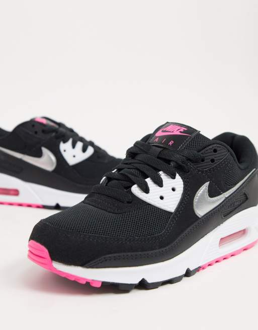 Nike air max store 90 femme noir rose