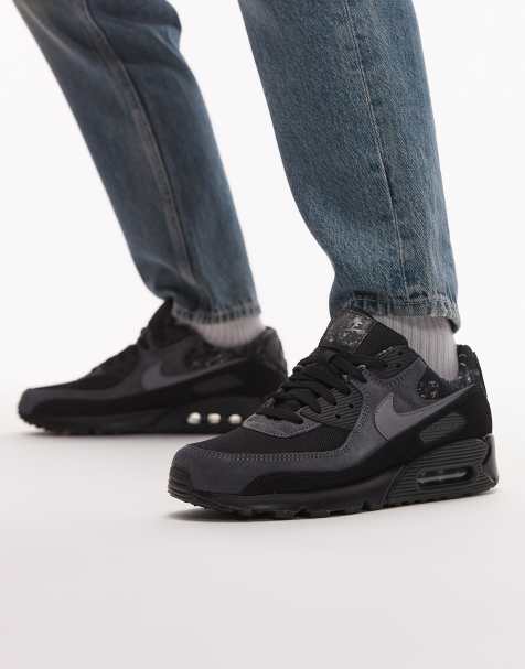 Nike - Air Max 90 - Baskets - Noir et camouflage real tree - view 1