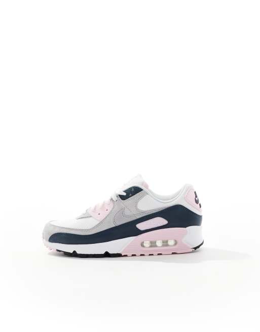 Nike – Air Max 90 – Biało-różowe buty sportowe, 4 z 5
