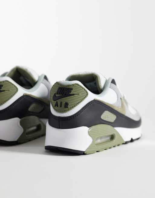 Nike – Air Max 90 – Buty sportowe w kolorze białym i khaki, 4 z 5