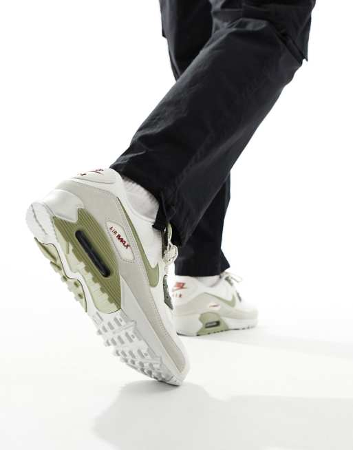 Nike – Air Max 90 – Buty sportowe w kolorze khaki i szarobeżowym, 5 z 5