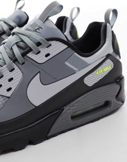 Nike - Air Max 90 Drift - Grå/sorte/grønne sneakers, 2 af 5