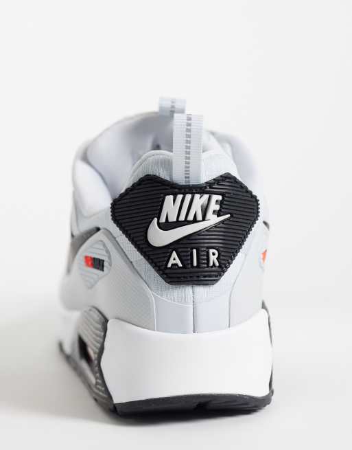Nike Air Max 90 Drift sneakers in grijs en rood, 2 van 5
