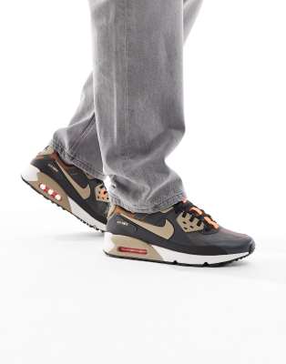  Air Max 90 Drift trainers in dark grey and khaki