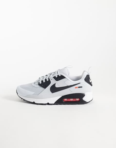 Nike Air Max 90 Drift trainers in grey and red - view 1