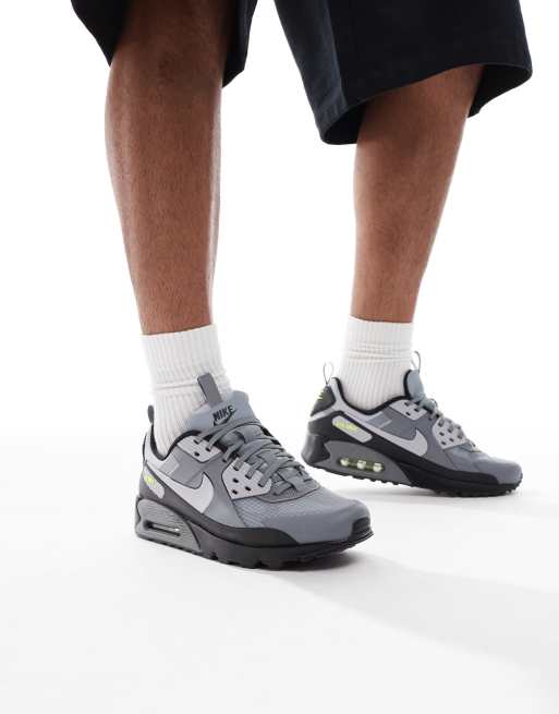 Nike Air Max 90 Drift trainers in grey, black and green, 4 of 5