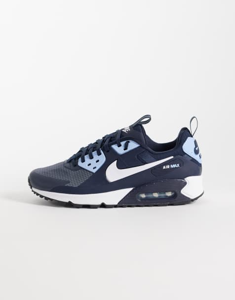 Nike Air Max 90 Drift trainers in navy and light blue - view 1