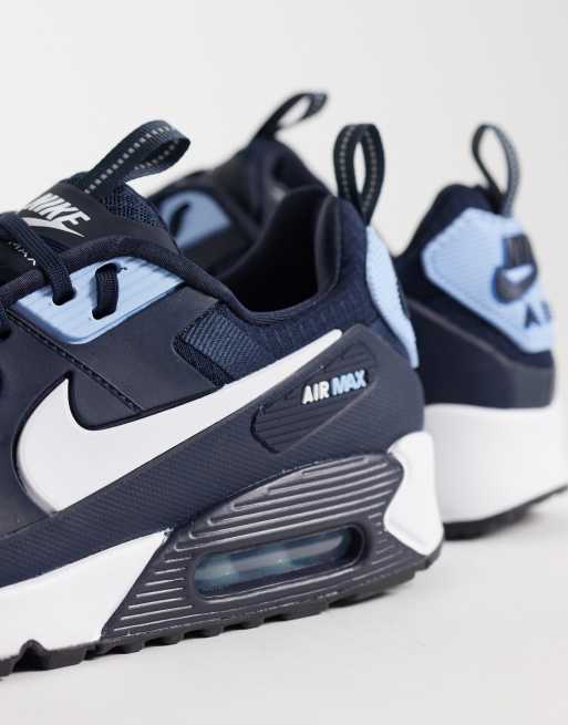 Nike Air Max 90 Drift trainers in navy and light blue, 2 of 5