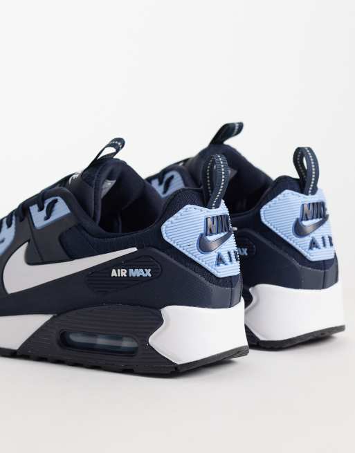 Nike Air Max 90 Drift trainers in navy and light blue, 3 of 5
