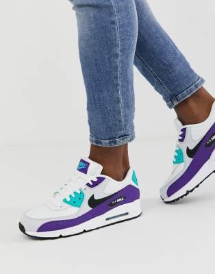 nike air max 90 purple and teal