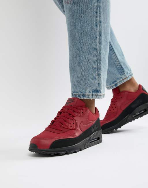 Nike Air Max 90 Essential Trainers In Red AJ1285 010 ASOS