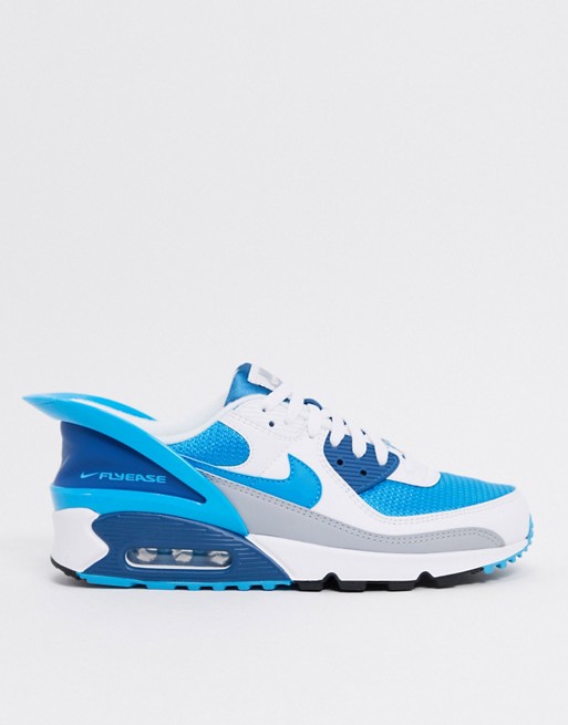 Nike Air Max 90 Flyease trainers in white