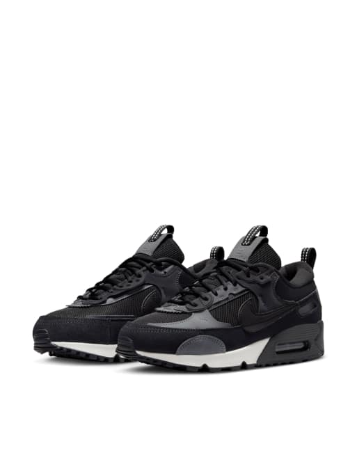 W NIKE AIR MAX 90 FUTURA (BLACK/BLACK-IRON GREY-OIL GREY