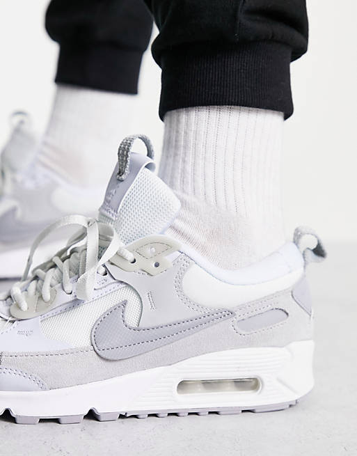 computer moisture Authorization Nike Air Max 90 Futura sneakers in gray and light blue | ASOS