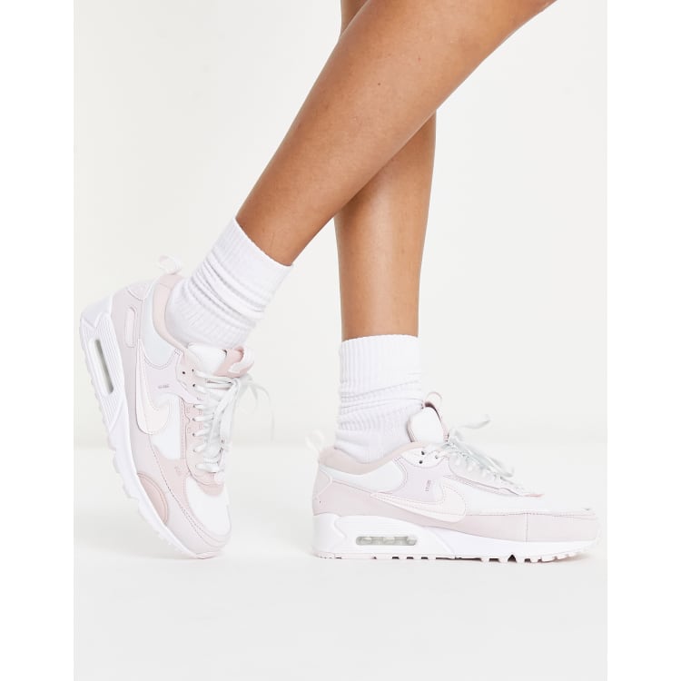 Bewust Arbeid vrek Nike Air Max 90 Futura sneakers in white and pink | ASOS