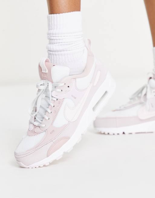 Pink and white 2025 air max 90