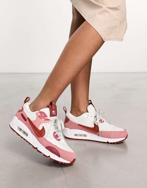 Red and white shop air max 90