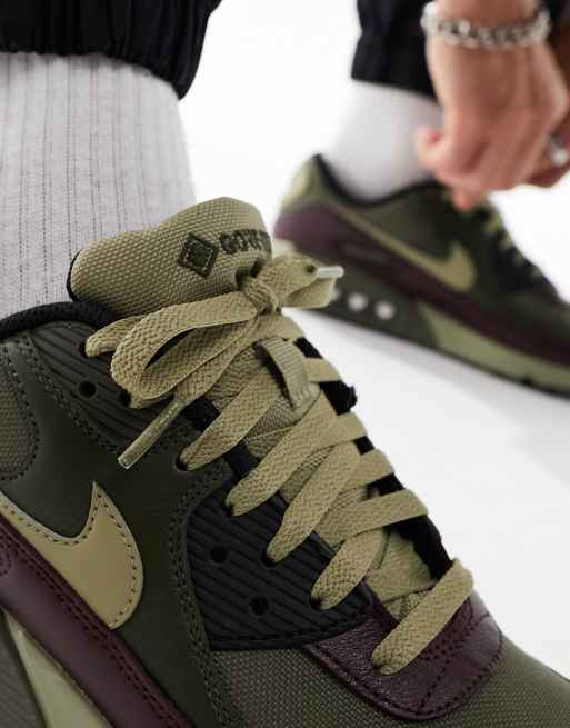 Nike – Air Max 90 Gore-tex – Buty sportowe w odcieniach khaki, 4 z 5