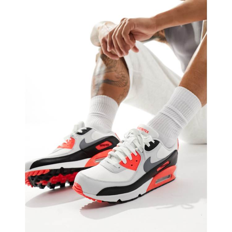 Nike Air Max 90 GORE TEX Sneaker in Infrarot und Grau ASOS