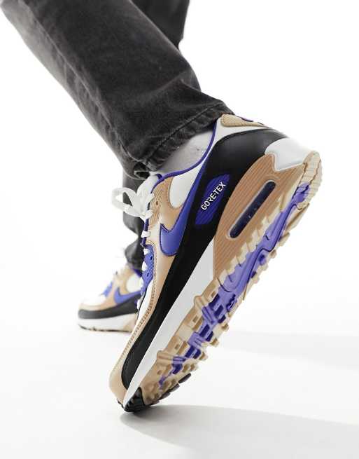 Nike Air Max 90 GORE TEX Sneaker in WeiB Beige und Blau