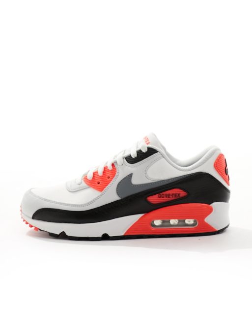 Nike Air Max 90 GORE-TEX trainers in Infrared and grey | ASOS