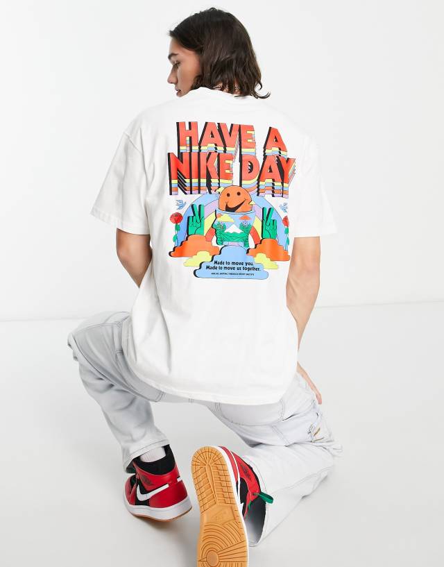 Nike Air Max 90 graphic t-shirt in white