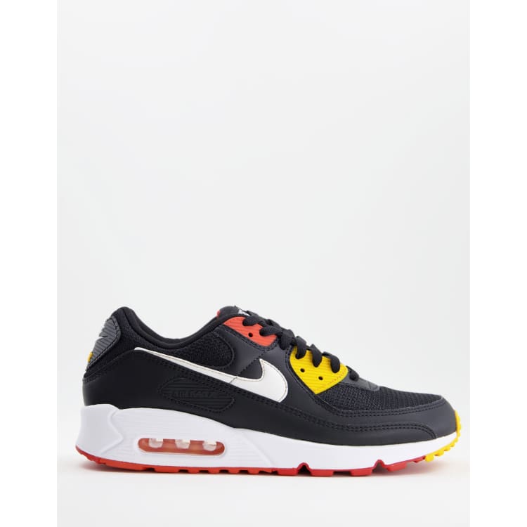 Nike Air Max 90 in black and orange