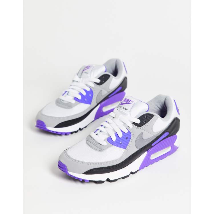 Purple and white store air max 90