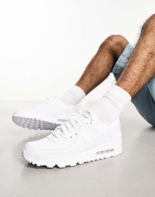 Nike Air Max 90 LTR sneakers in triple white, 4 of 4