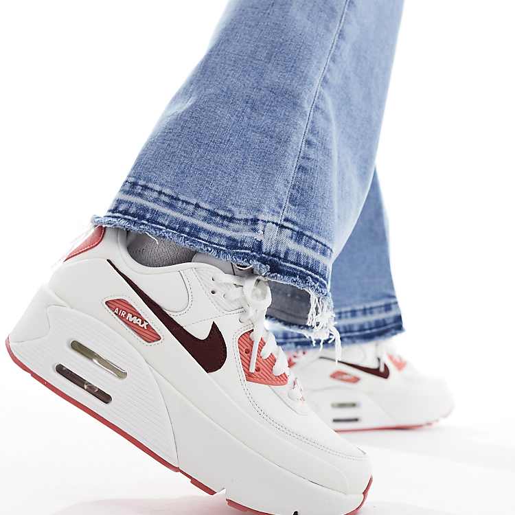 Nike Air Max 90 LV8 SE sneakers in off white and dark team Nike Air Max 90 LV8 SE sneakers in off white and dark team