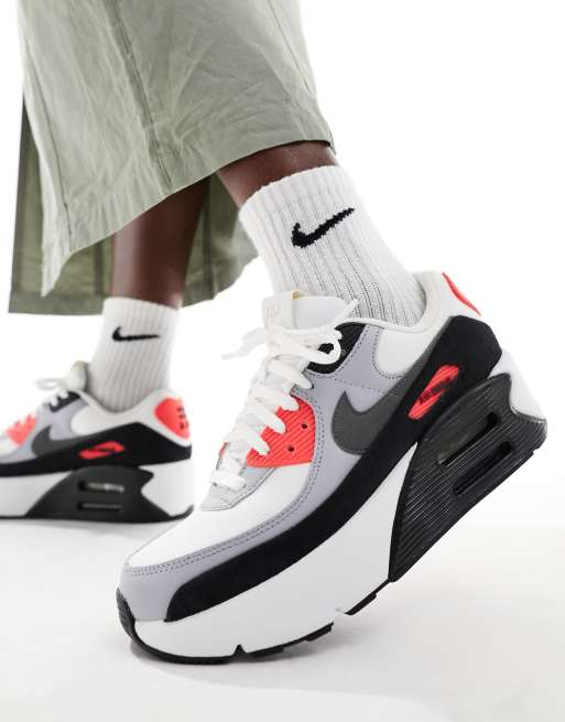 Nike Air Max 90 LV8 sneakers in smokey gray and black