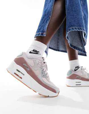 ★NIKE WS Air Max 90 LV8 Platinum Violet★ Nike - Air Max 90 Lv8 - VegNonVeg