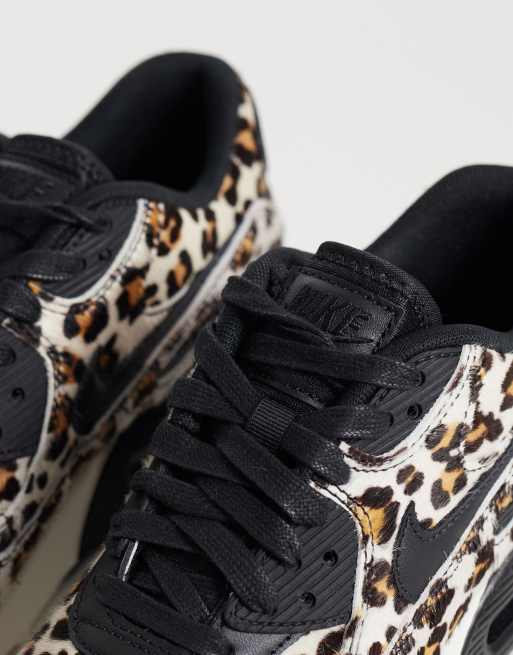 Nike Air Max 90 LX trainers in leopard print, 4 of 5