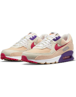 pink and tan nike air max